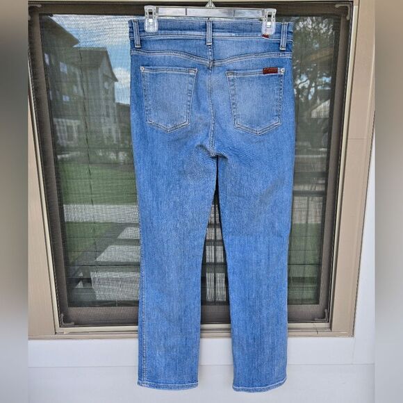 7 for All Mankind Button Up Fly Cropped Jeans Highrise Size 28 - Picture 7 of 12
